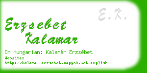 erzsebet kalamar business card