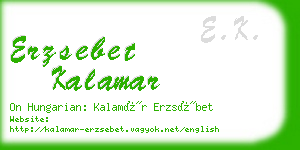 erzsebet kalamar business card